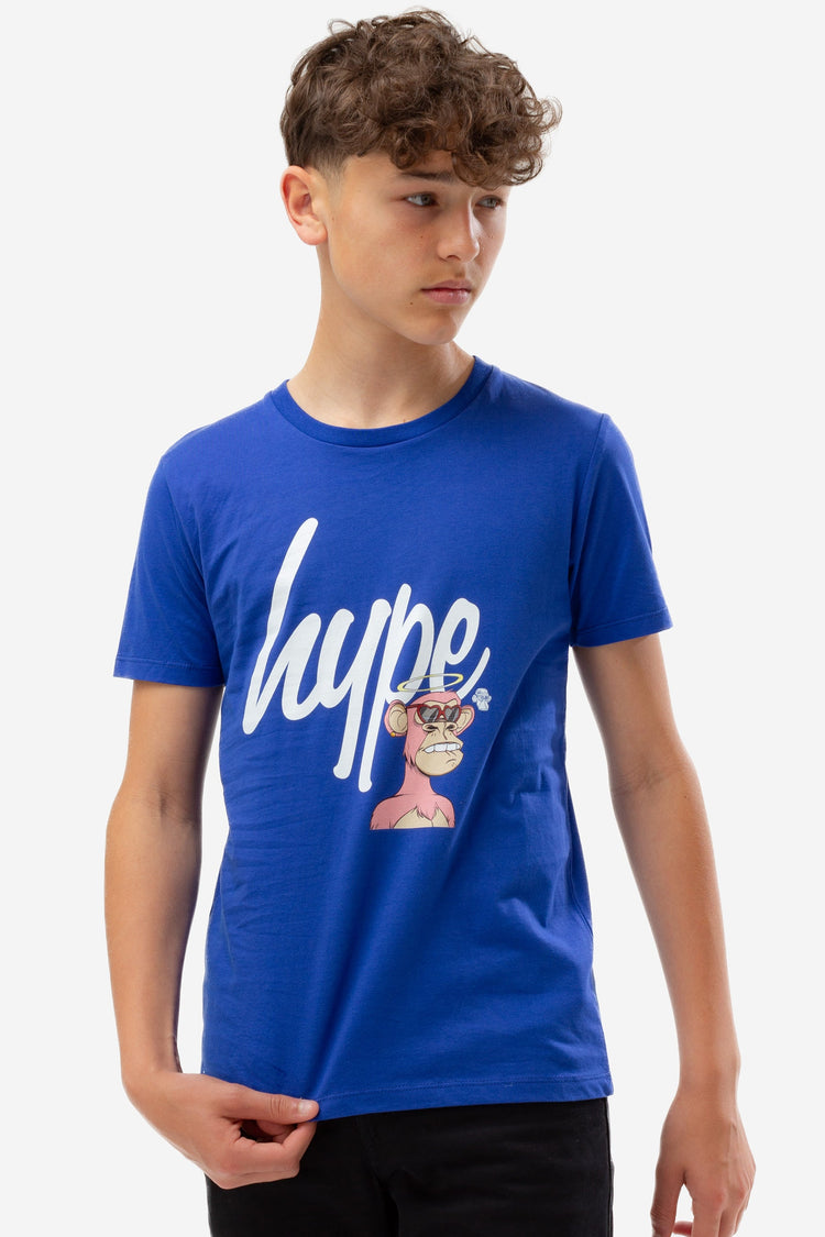 HYPE X ARMY OF APES KIDS BLUE SCRIPT T-SHIRT