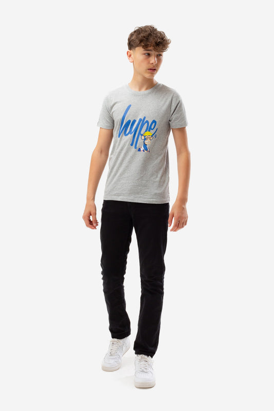 HYPE X ARMY OF APES KIDS GREY SCRIPT T-SHIRT